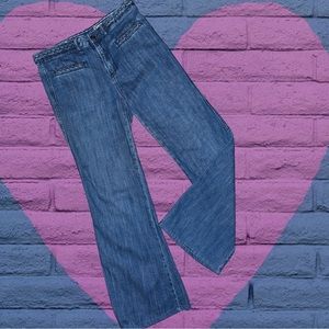 Gap 1969 Original Flare relaxed fit braided denim detail